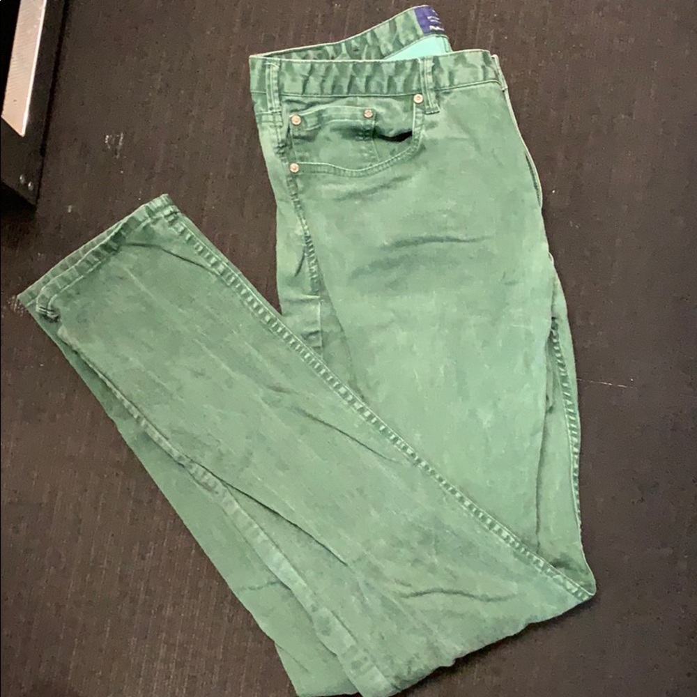 Scotch and Soda Men’s Green Dylan Jeans 33/34